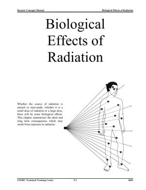 Biological Effects of Radiation Biological Effects of Radiation