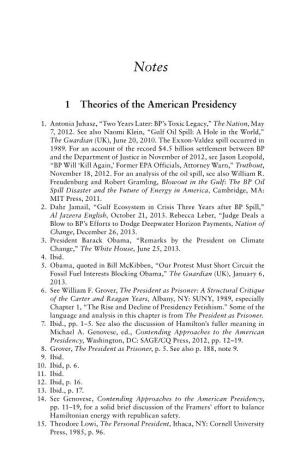 1 Theories of the American Presidency