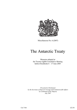 The Antarctic Treaty Cm 7166