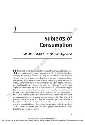 Subjects of Consumption 43