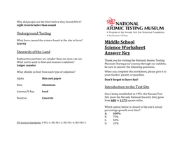 Middle School Science Worksheet Stewards of the Land Answer Key