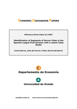 Departamento De Economía