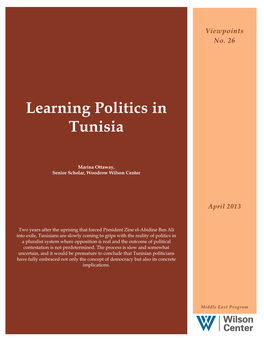 Learning Politics in Tunisia