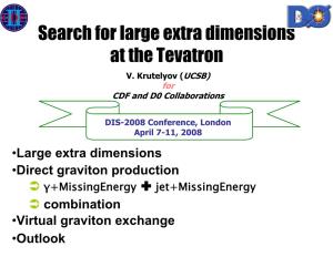 Search for Large Extra Dimensions at the Tevatron CDF and D0 Collaborations V