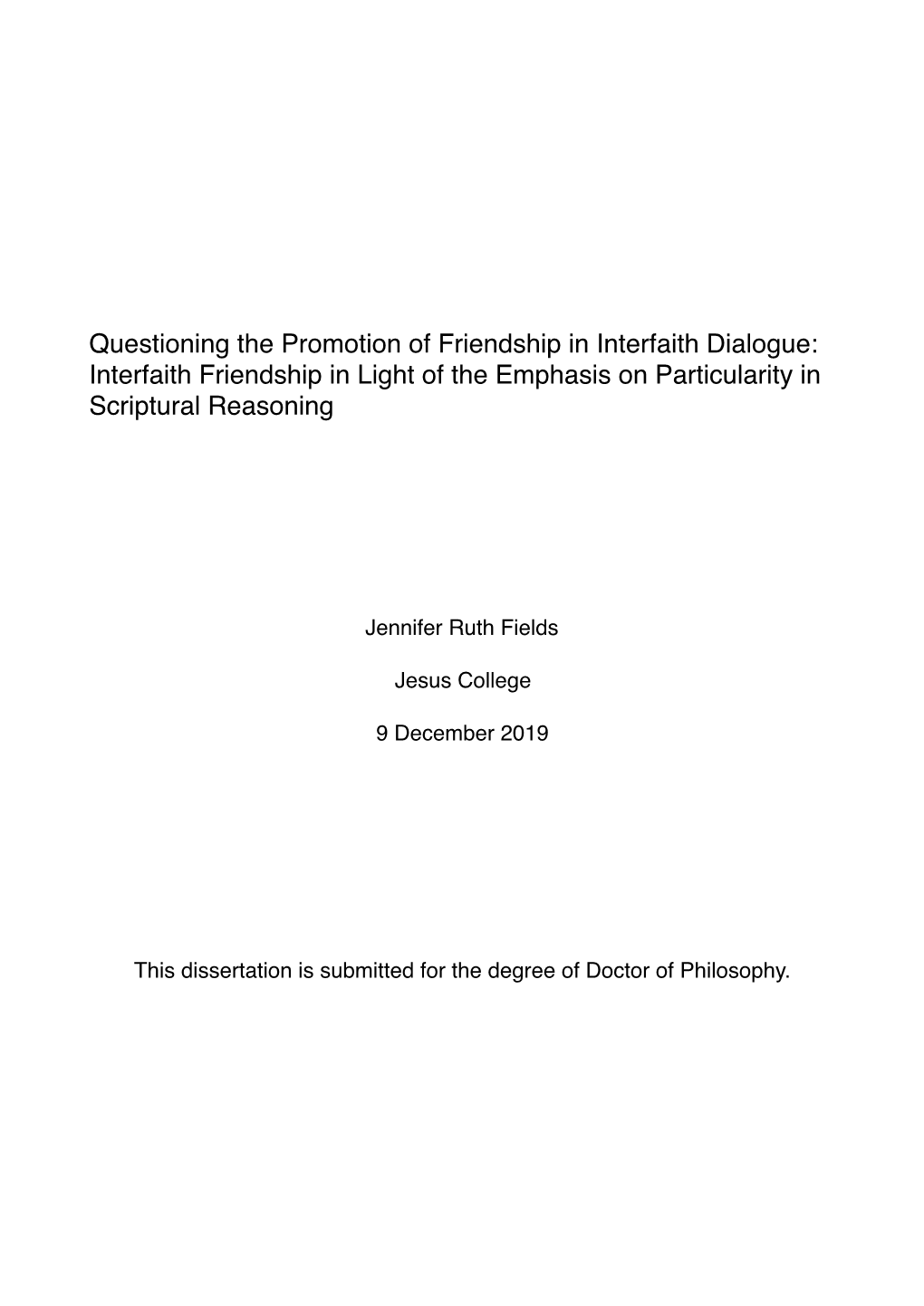 JRF Full Thesis for Hardbound