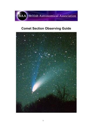 Comet Section Observing Guide