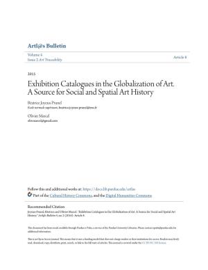 Exhibition Catalogues in the Globalization of Art. a Source For