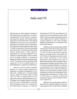 India and UN