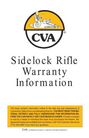 Sidelock Rifle Warranty Information