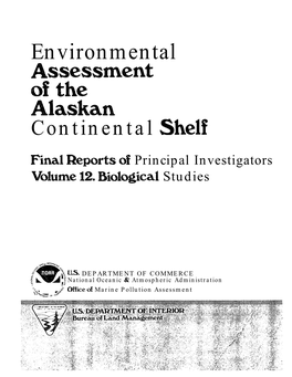 Environmental Ad!I!Sessment of Thej6 Akskan 2V611 Continental Shelf