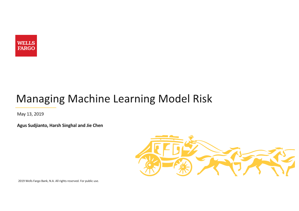 Managing Machine Learning Model Risk