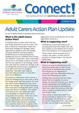 Adult Carers Action Plan Update