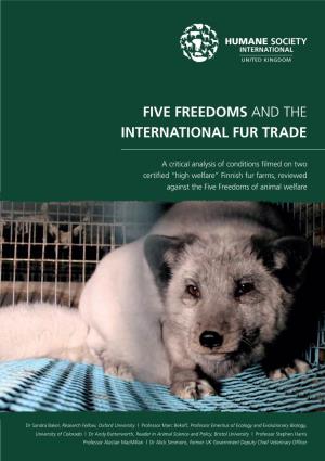 Five Freedoms and the International Fur Trade