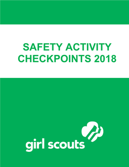 Safety Activity Checkpoints 2018