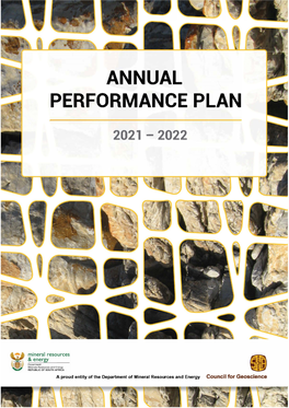 Council for Geoscience Annual Perfomance Plan 2021/22