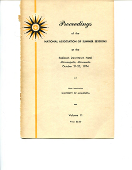 1974 – 11 Th Annual Conference Meeting Program