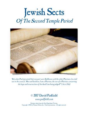 Jewish Sects of the Second Temple Period