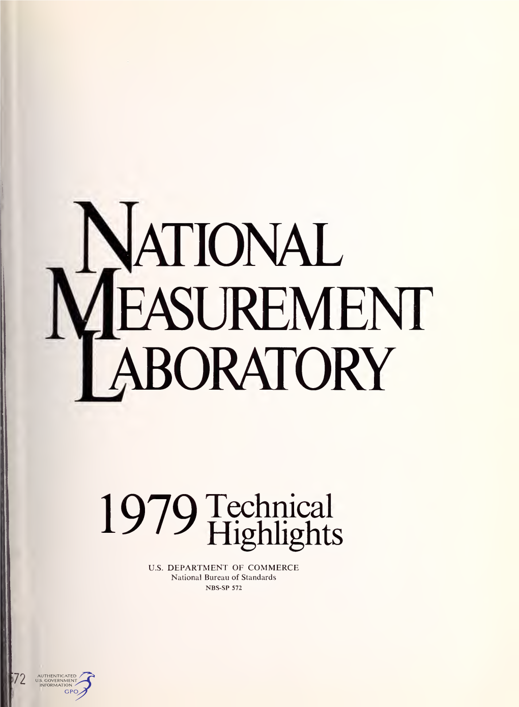 National Measurement Laboratory 1979 Technical Highlights