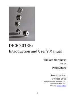 DICE 2013R: Introduction and User’S Manual