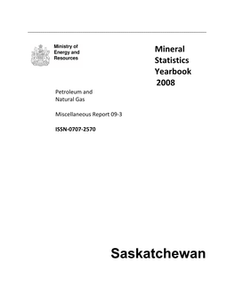 Mineral Statistics Yearbook 2008 Petroleum and Natural Gas