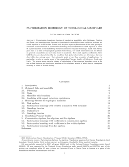 Factorization Homology of Topological Manifolds