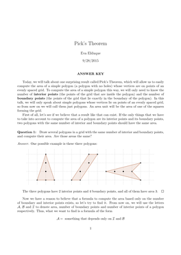 Pick's Theorem