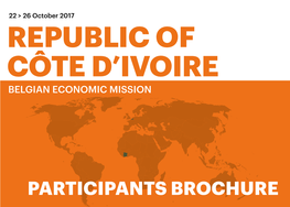 PARTICIPANTS BROCHURE Publication Date: 25 September 2017