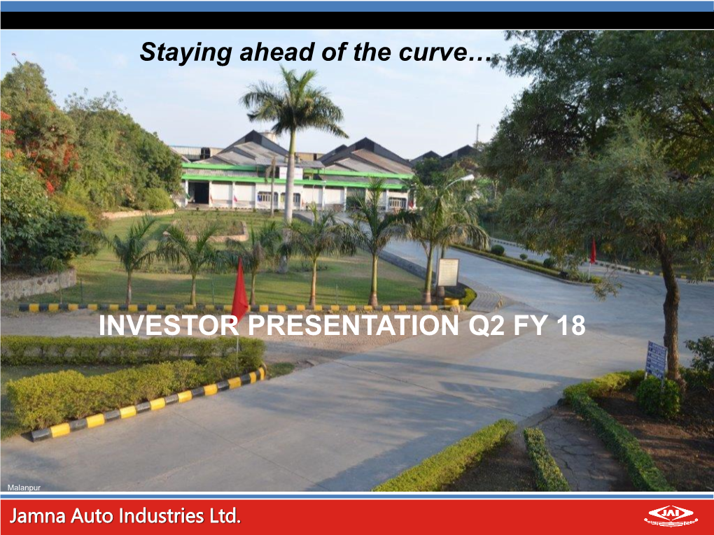Investor Presentation Q2 Fy 18