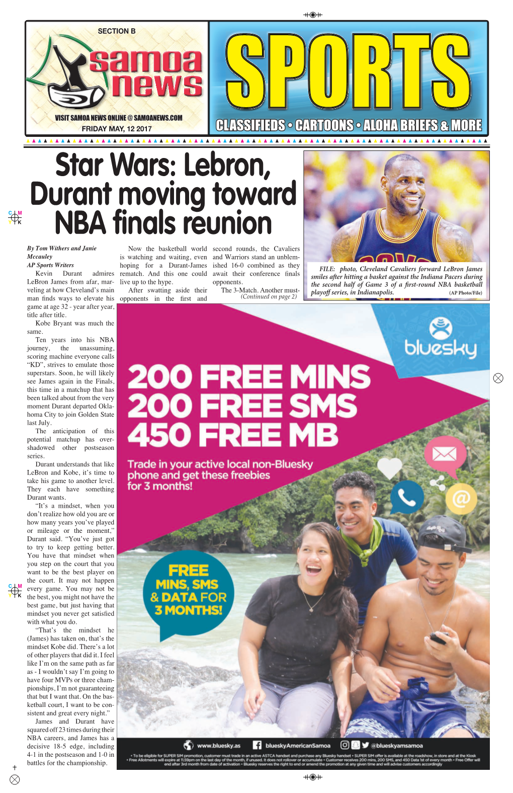 Lebron, Durant Moving Toward NBA Finals Reunion