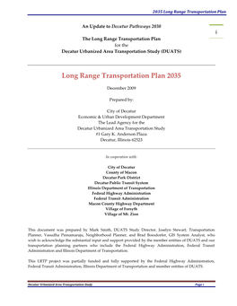 2035 Long Range Transportation Planopens PDF