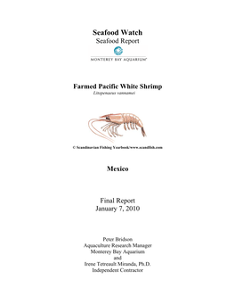 Seafood Watch Seafood Report