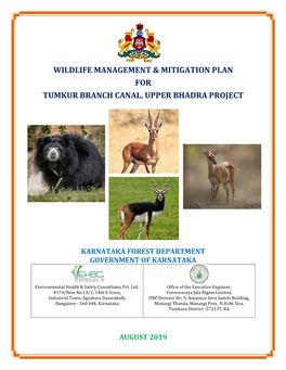 Wildlife Management & Mitigation Plan for Tumkur Branch Canal, Upper