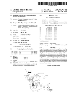 (12) United States Patent (10) Patent No.: US 8,882,965 B2 Yamagami Et Al