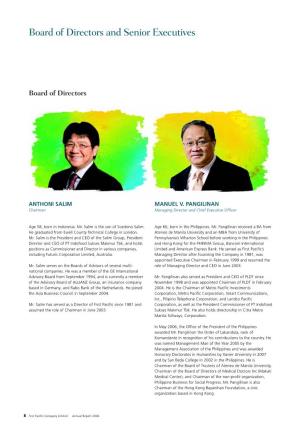 Board of Directors and Senior Executives