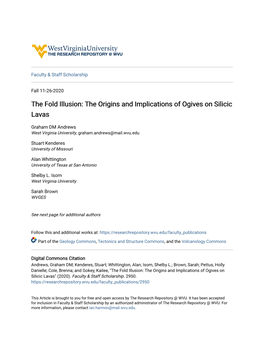 The Fold Illusion: the Origins and Implications of Ogives on Silicic Lavas
