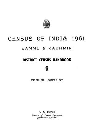 District Census Handbook, Poonch