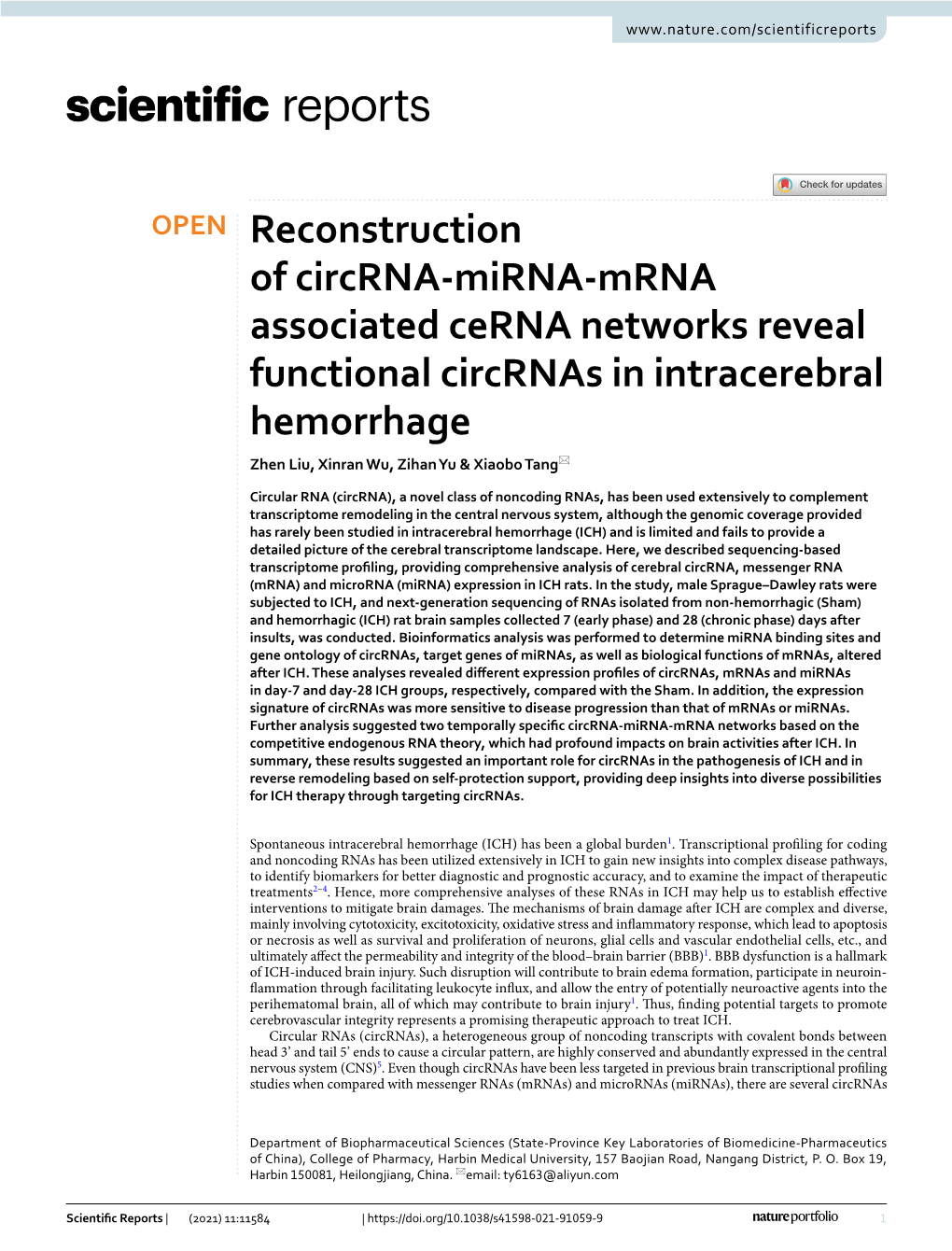 Reconstruction of Circrna-Mirna-Mrna Associated