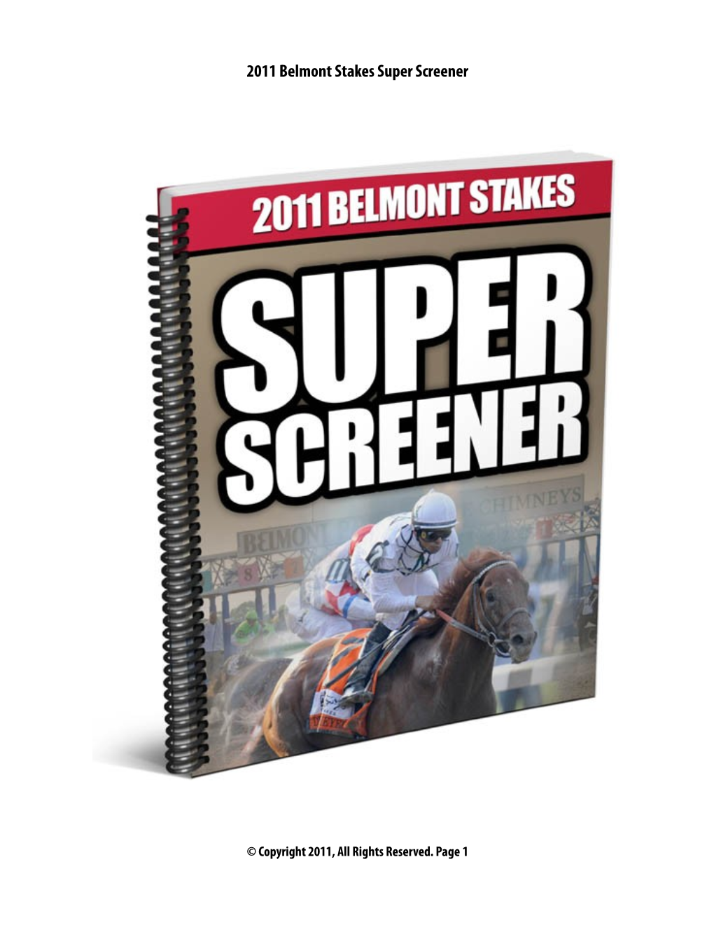 2011 Belmont Stakes Super Screener