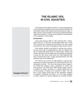 The Islamic Veil in Civil Societies