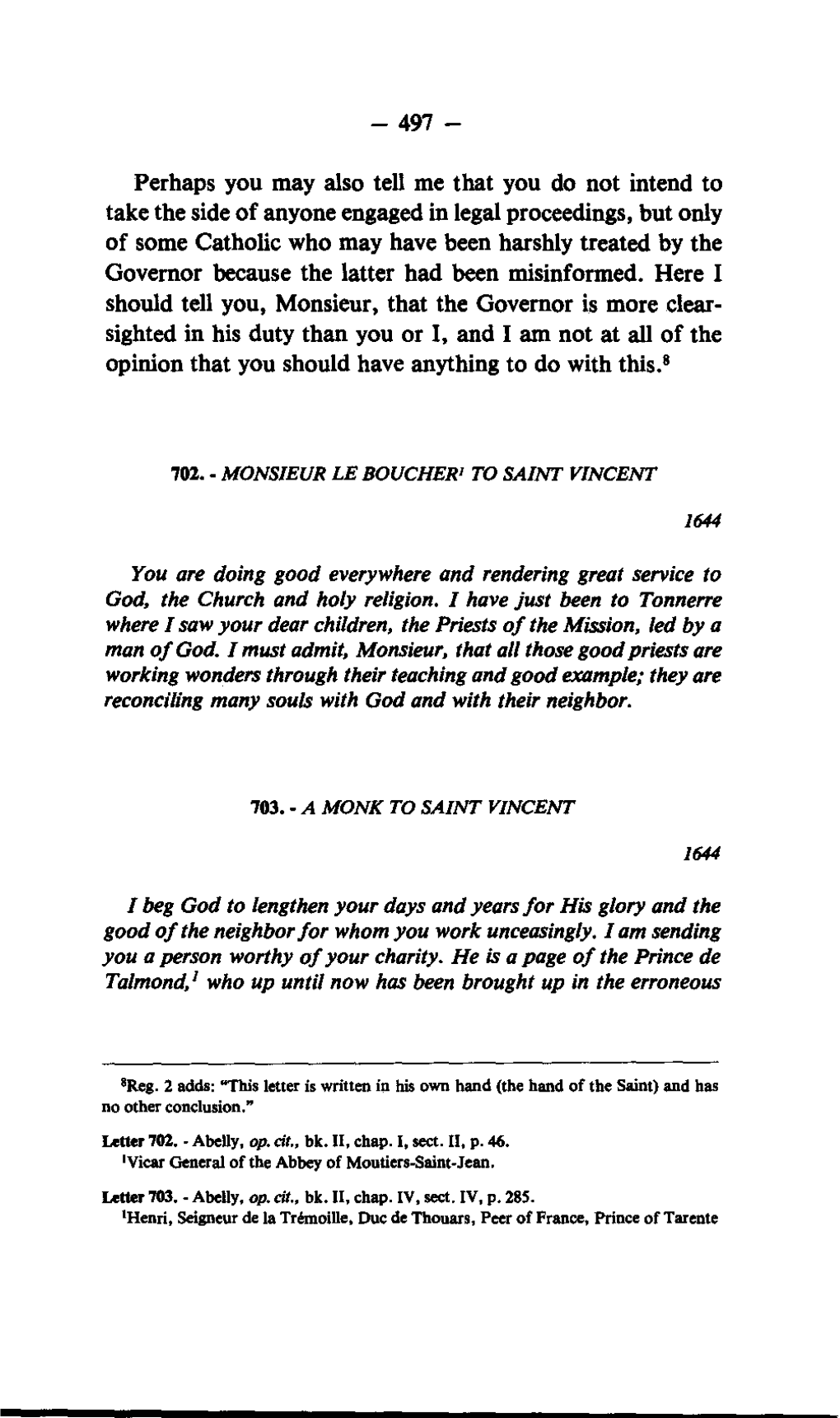 Saint Vincent De Paul / Correspondence, Conferences, Documents
