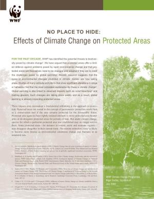 Effects of Climate Change on Protected Areas