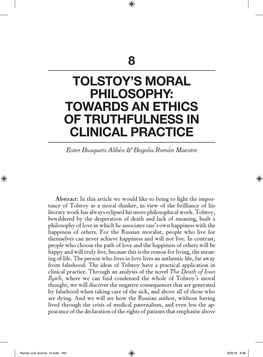 Tolstoy's Moral Philosophy: Towards an Ethics of Truthfulness in Clinical