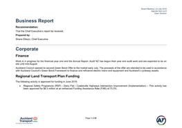 Business Unit Report Template