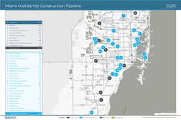 Miami Multifamily Construction Pipeline 2Q20