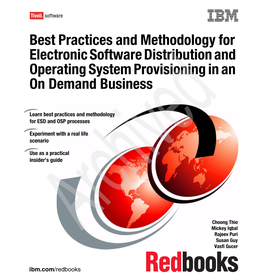 Best Practices & Methodology for Electronic Software Distribution