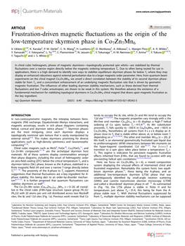 Frustration-Driven Magnetic Fluctuations As the Origin of the Low-Temperature Skyrmion Phase in Co7zn7mn6