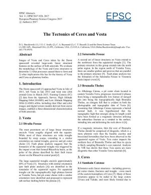 The Tectonics of Ceres and Vesta
