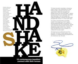 This Book Documents Handshake, a Mentoring Project Unique in the Contemporary Art World