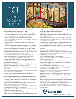 Things to Do in Austin