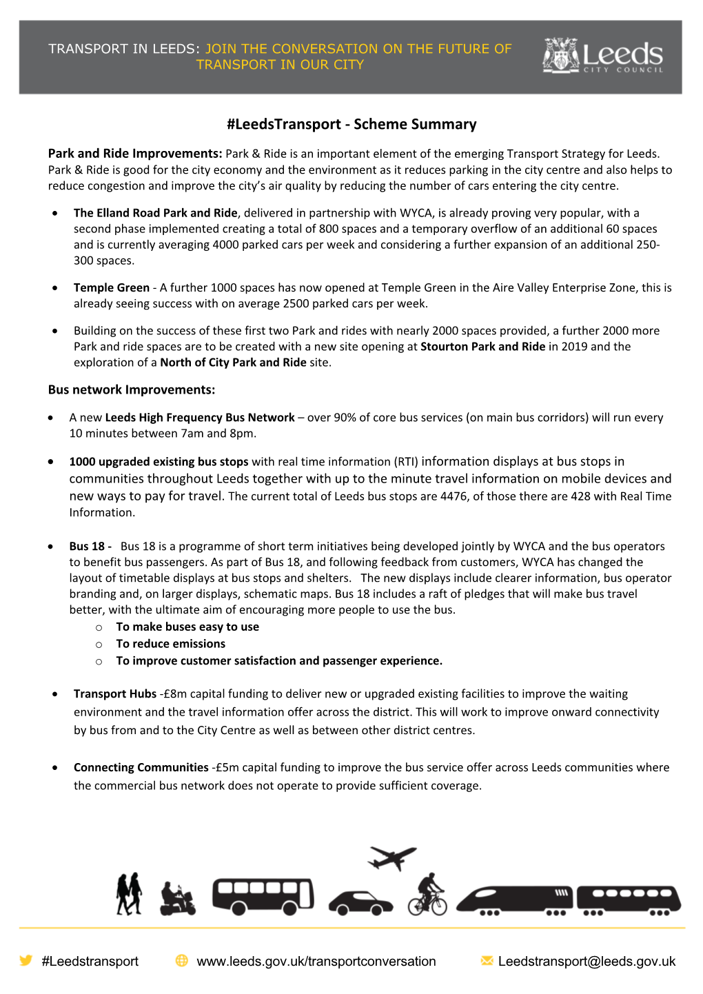 Leedstransport - Scheme Summary